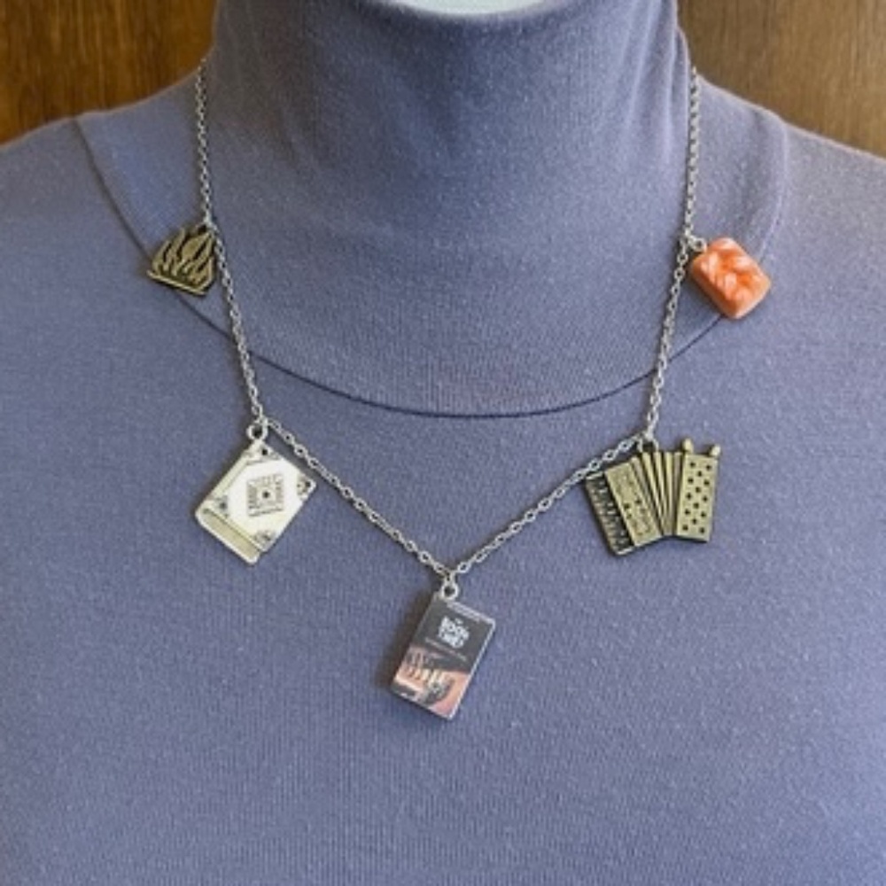 The Book Thief by Markus Zusak Handmade Literature Necklace Book Cover Accordion - Picture 2 of 16